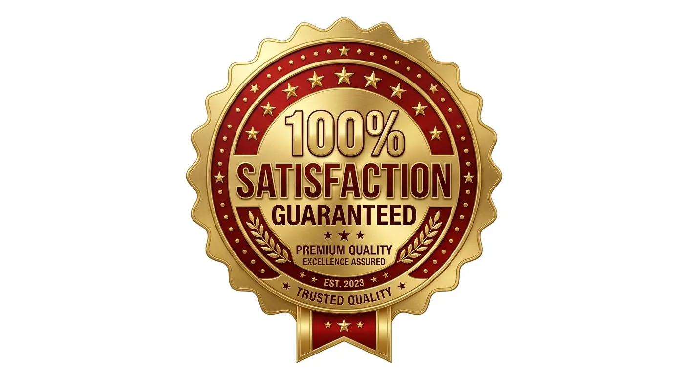 100% Satisfaction Guaranteed